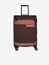 Travelite Sada tří cestovních kufrů a cestovní tašky v růžovo-hnědé barvě Travelite Viia 4w S,M,L + Duffle