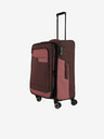Travelite Sada tří cestovních kufrů a cestovní tašky v růžovo-hnědé barvě Travelite Viia 4w S,M,L + Duffle