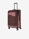 Travelite Sada tří cestovních kufrů a cestovní tašky v růžovo-hnědé barvě Travelite Viia 4w S,M,L + Duffle