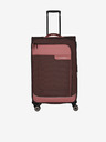 Travelite Sada tří cestovních kufrů a cestovní tašky v růžovo-hnědé barvě Travelite Viia 4w S,M,L + Duffle