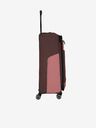 Travelite Sada tří cestovních kufrů a cestovní tašky v růžovo-hnědé barvě Travelite Viia 4w S,M,L + Duffle