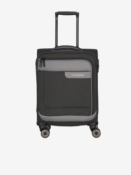 Travelite Tmavě šedý cestovní kufr Travelite Viia 4w S