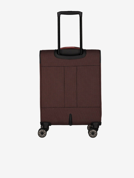 Travelite Růžovo-hnědý cestovní kufr Travelite Viia 4w S