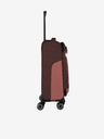 Travelite Růžovo-hnědý cestovní kufr Travelite Viia 4w S