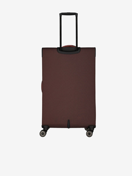 Travelite Růžovo-hnědý cestovní kufr Travelite Viia 4w L