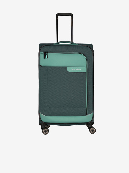 Travelite Zelený cestovní kufr Travelite Viia 4w L