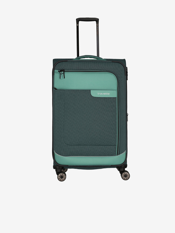 Travelite Zelený cestovní kufr Travelite Viia 4w L