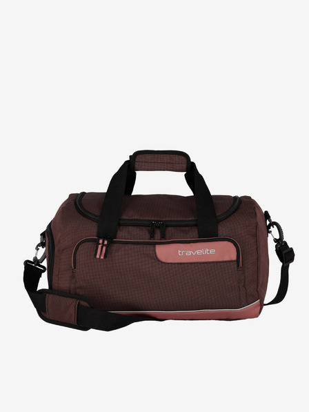 Travelite Růžovo-hnědá cestovní taška Travelite Viia Duffle