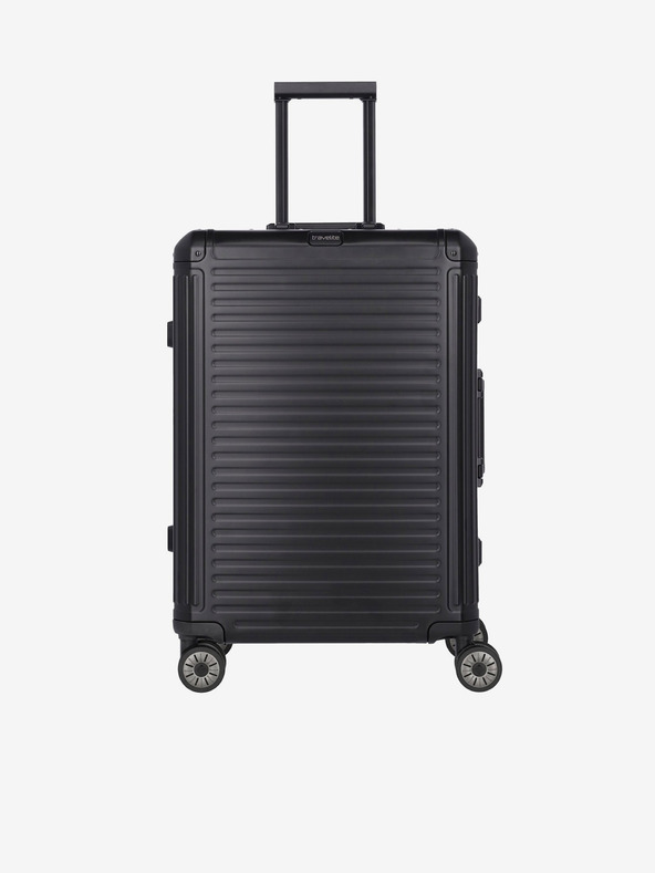 Travelite Černý cestovní kufr Travelite Next 4w M Black