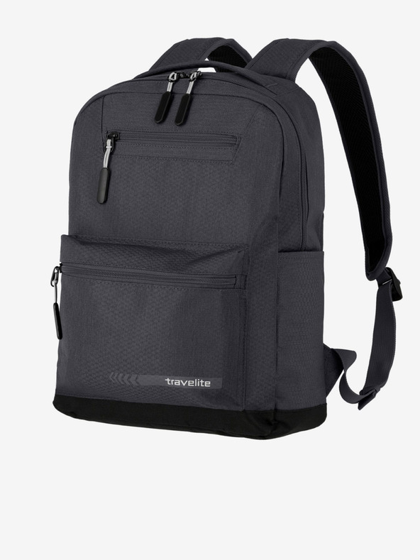 Travelite Tmavě šedý batoh Travelite Kick Off Backpack M Anthracite