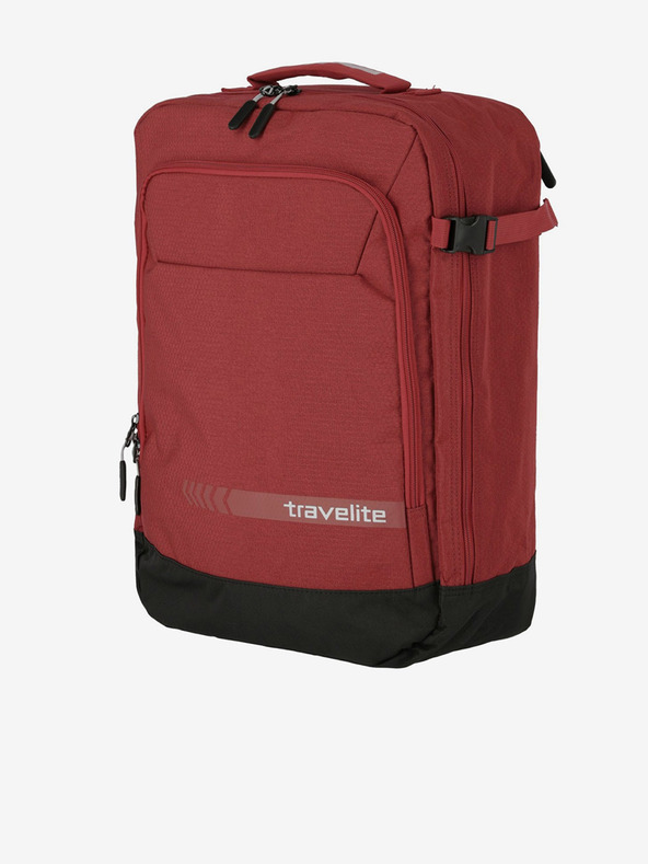 Travelite Červený unisex cestovní batoh Travelite Kick Off Multibag Backpack Red