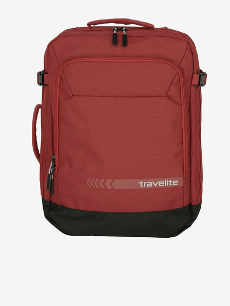 Travelite Červený unisex cestovní batoh Travelite Kick Off Multibag Backpack Red