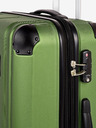 Travelite Zelený cestovní kufr Travelite City 4w L Green