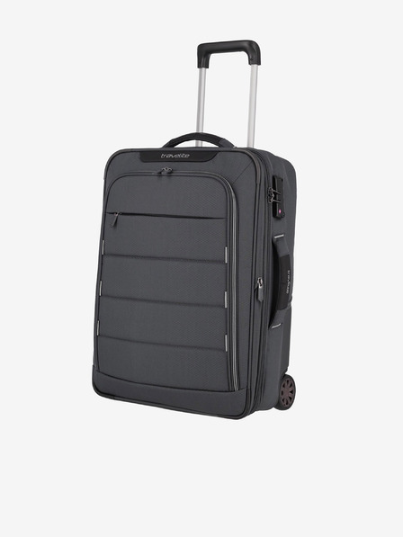 Travelite Šedý cestovní kufr Travelite Skaii 2w S Anthracite
