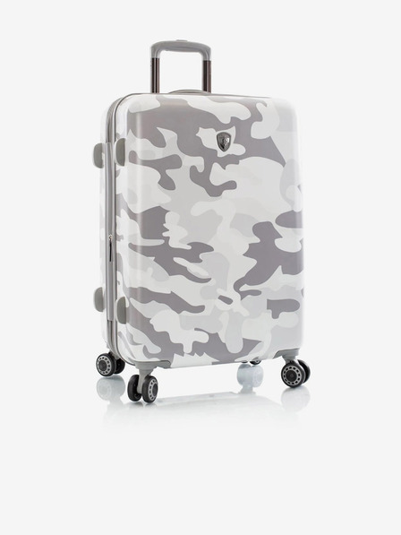 Heys Bílý cestovní kufr Heys White Camo M