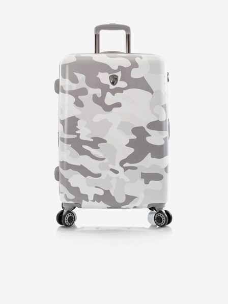 Heys Bílý cestovní kufr Heys White Camo M