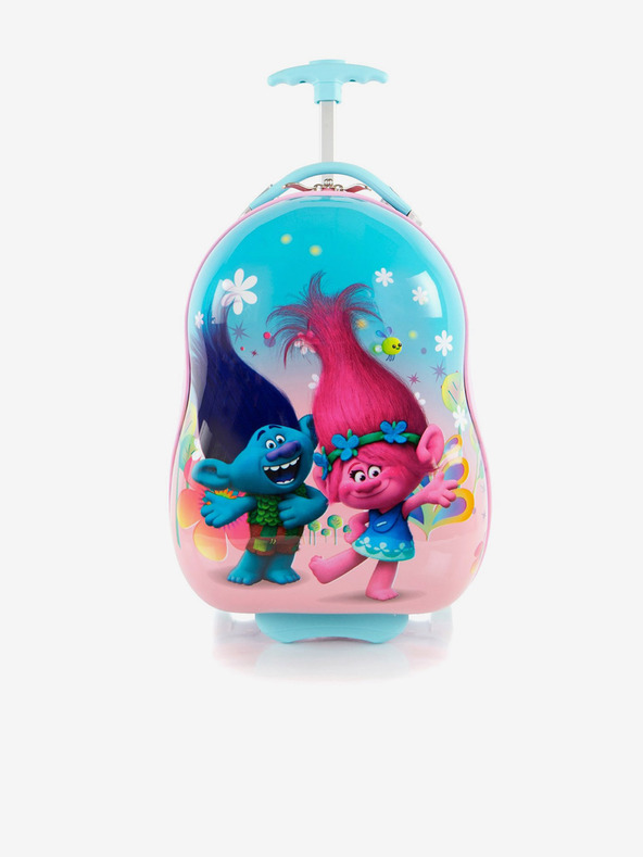 Heys Modrý dětský kufr Heys Kids Trolls Turquoise