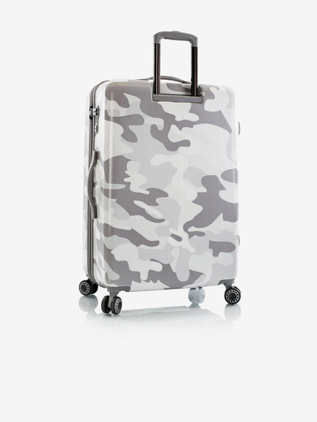 Heys Šedý vzorovaný cestovní kufr Heys White Camo L