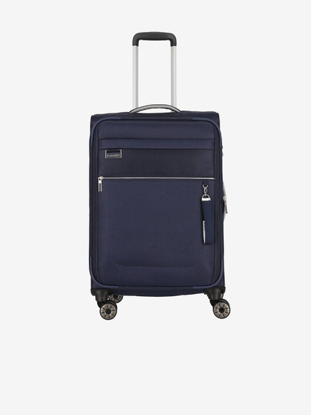 Travelite Tmavě modrý cestovní kufr Travelite Miigo 4w M