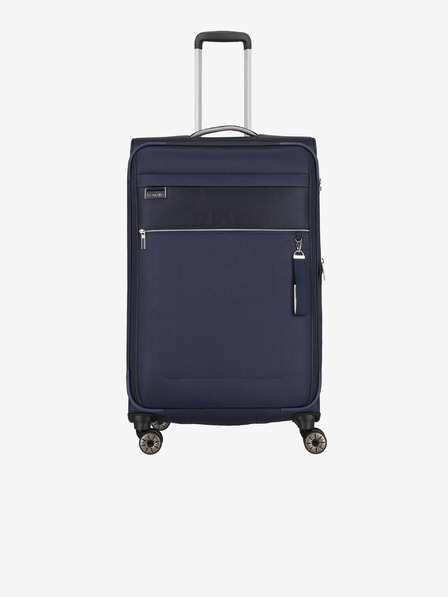 Travelite Tmavě modrý cestovní kufr Travelite Miigo 4w L