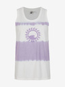 O'Neill Fialovo-bílé dámské vzorované tílko O'Neill WOW TANKTOP