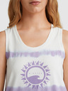 O'Neill Fialovo-bílé dámské vzorované tílko O'Neill WOW TANKTOP