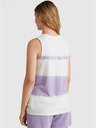 O'Neill Fialovo-bílé dámské vzorované tílko O'Neill WOW TANKTOP