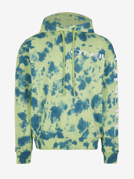 O'Neill Modro-zelená pánská vzorovaná mikina O'Neill OAKES HOODIE