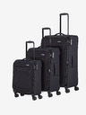 Travelite Sada tří cestovních kufrů v černé barvě Travelite Chios S,M,L Black