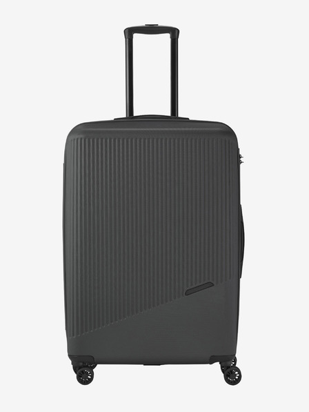 Travelite Tmavě šedý cestovní kufr Travelite Bali L Anthracite