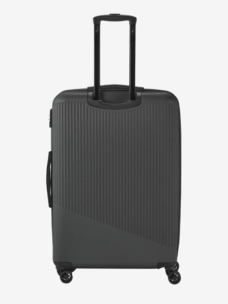 Travelite Tmavě šedý cestovní kufr Travelite Bali L Anthracite