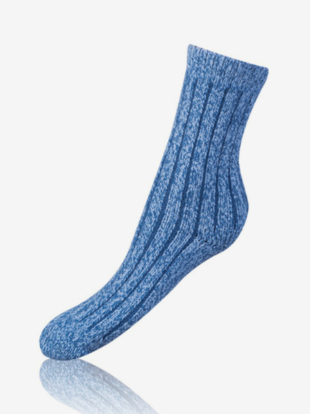 Bellinda Modré dámské ponožky Bellinda SUPER SOFT SOCKS