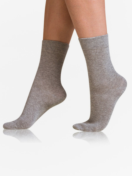 Bellinda Šedé dámské ponožky Bellinda COTTON COMFORT SOCKS