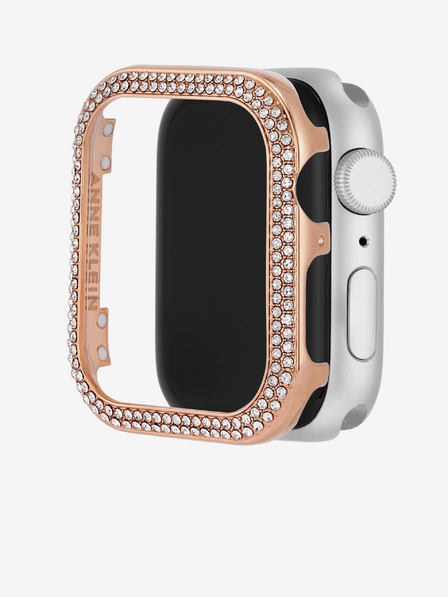 Anne Klein Luneta pro Apple Watch s krystaly v růžovozlaté barvě Anne Klein