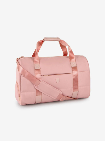 Heys Růžová dámská cestovní taška Heys Puffer Duffel Bag Rose