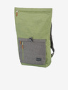 Travelite Šedo-zelený batoh Travelite Basics Roll-up (35 l)