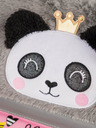BAAGL  Šedý 3 set zippy panda: aktovka, penál, sáček Baagl