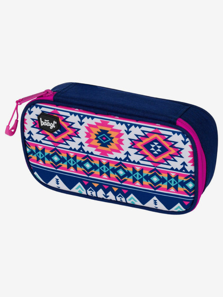 BAAGL  Modrý školní penál etue boho Baagl