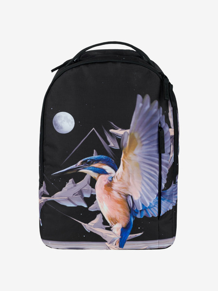 BAAGL  Černý batoh Baagl eARTh - Kingfisher by Caer8th