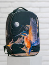 BAAGL  Černý batoh Baagl eARTh - Kingfisher by Caer8th