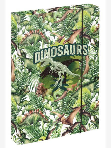 BAAGL  Zelené desky na školní sešity A4 Baagl Jumbo Dinosaur