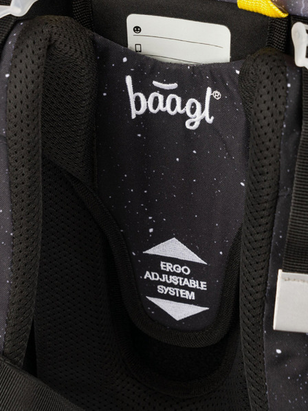 BAAGL  Černá školní aktovka Ergo Baagl Batman Storm