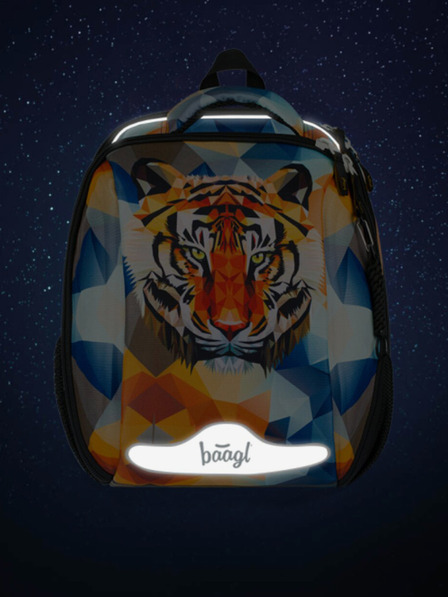 BAAGL  Oranžová školní aktovka Baagl Shelly Tiger