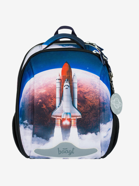 BAAGL  Modrá školní aktovka Baagl Shelly Space Shuttle
