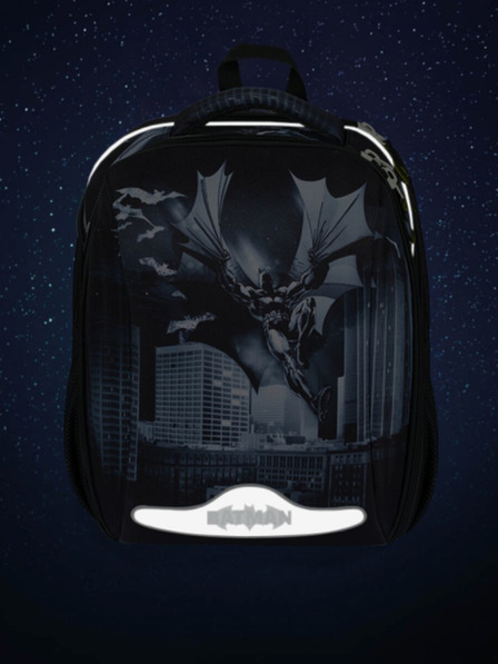 BAAGL  Černá školní aktovka Baagl Shelly Batman Dark City