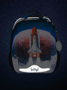 BAAGL  Modrý školní set - aktovka, penál, sáček Baagl Shelly Space Shuttle