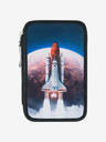 BAAGL  Modrý školní set - aktovka, penál, sáček Baagl Shelly Space Shuttle