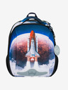 BAAGL  Modrý školní set - aktovka, penál, sáček Baagl Shelly Space Shuttle