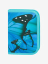 BAAGL  Modrý školní set Ergo - aktovka, penál, sáček Baagl Butterfly