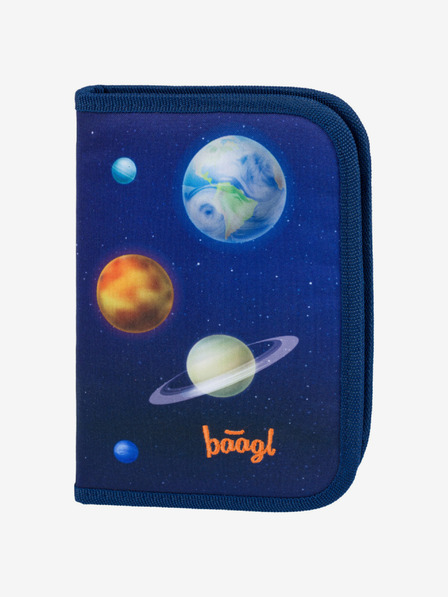 BAAGL  Modrý školní set Zippy - aktovka, penál, sáček Baagl Planety